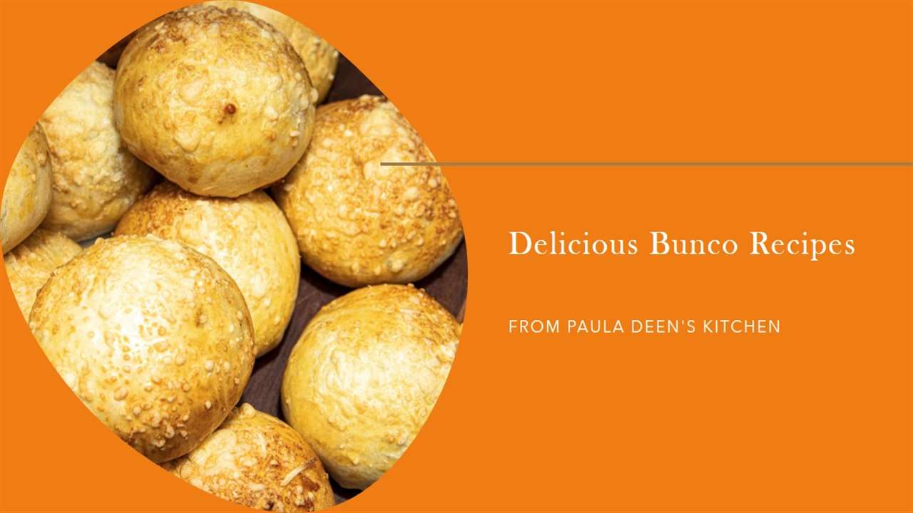 Paula Deen's Bunco Recipes